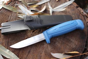 1 589 р. Нож MORAKNIV Basic 546, длина клинка 91 мм, синий  12241  с доставкой в г. Воронеж. Увеличить фотографию 2