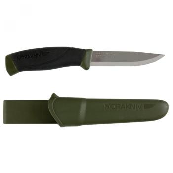 2 459 р. Нож MORAKNIV Companion MG (S), нержавеющая сталь, длина клинка 103 мм, хаки  11827  с доставкой в г. Воронеж. Увеличить фотографию 1