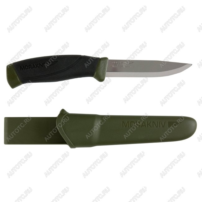 2 459 р. Нож MORAKNIV Companion MG (S), нержавеющая сталь, длина клинка 103 мм, хаки  11827  с доставкой в г. Воронеж