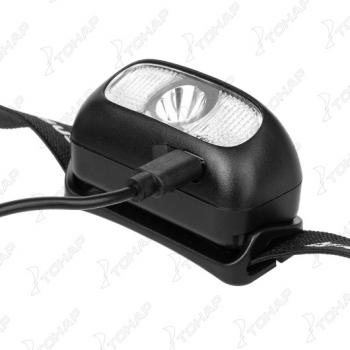 1 219 р. Фонарь налобный NISUS 200 LM, IP44, USB  n-fn-hl05-d  с доставкой в г. Воронеж. Увеличить фотографию 9