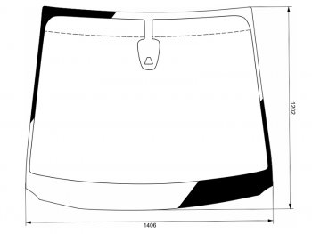 Стекло лобовое (Камера) Nissan Serena 13-16  Suzuki Landy 14-16 KMK NIST0216