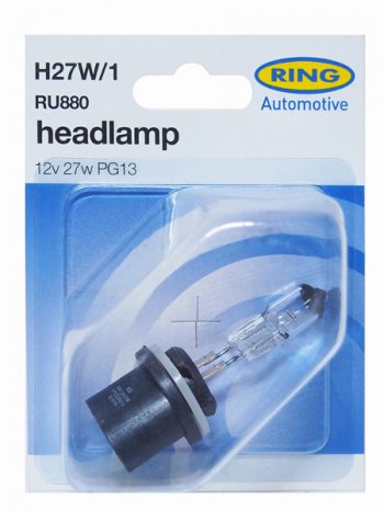 559 р. Лампа головного освещения H27W1  12V 27W Блистер 1 шт. RING RU880  с доставкой в г. Воронеж. Увеличить фотографию 1