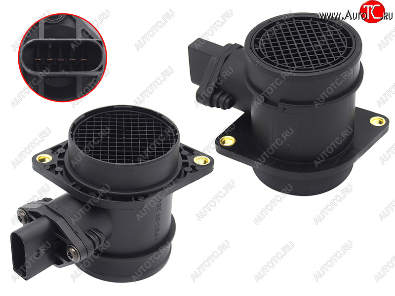 2 399 р. Датчик расхода воздуха 1.8T2.0T A3A4A6 97-05Octavia 01-11Golf 99-06Passat 00-05Polo 05-10 SAT ST-06A 906 461 LX  с доставкой в г. Воронеж