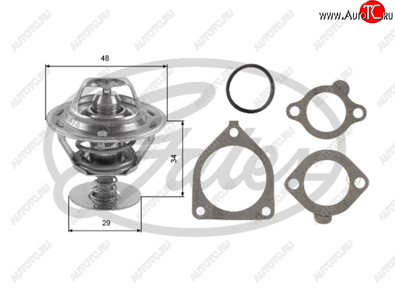 1 399 р. Термостат TOYOTA #A#E#S#C#Y1NTQG13QG15QG18QG16DE GATES TH39082G1  с доставкой в г. Воронеж