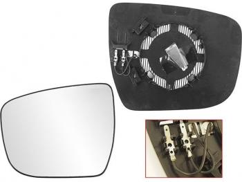 839 р. QASHQAI 14- СТЕКЛО ЗЕРКАЛА ЛЕВ С ПОДОГРЕВ (convex) (Тайвань) BodyParts nnqas14-460-l  с доставкой в г. Воронеж. Увеличить фотографию 1
