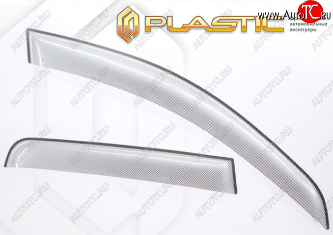 2 399 р. Комплект дефлекторов окон (рынок Японии, правый руль) CA-Plastic  Subaru Impreza WRX STI  VA,V10 (2016-2021) седан рестайлинг (Шелкография серебро)  с доставкой в г. Воронеж