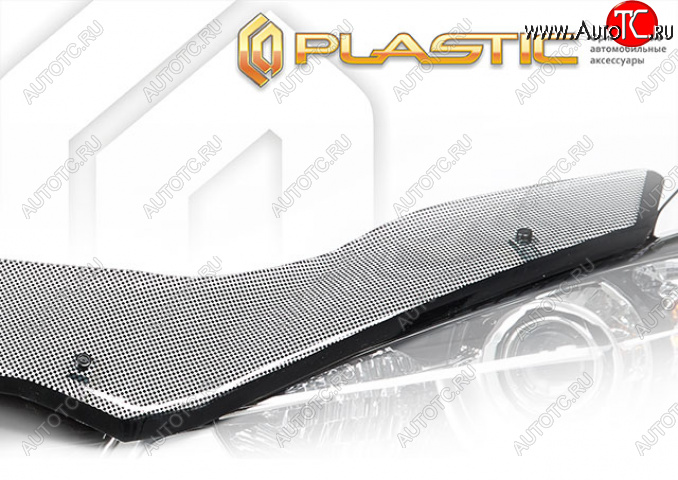 2 599 р. Дефлектор капота (exclusive) (РФ) CA-Plastic  Geely Emgrand  SS11 (2021-2025) (Шелкография черная)  с доставкой в г. Воронеж