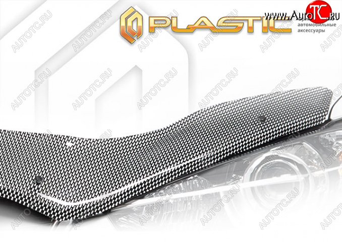 2 879 р. Дефлектор капота (exclusive) CA-Plastic  Geely Emgrand  SS11 (2021-2025) (Шелкография карбон серебро)  с доставкой в г. Воронеж
