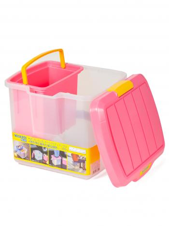 4 949 р. Ящик экспедиционный IRIS RV BOX WASH BOX 25C, 25 литров 41x31x32,5 см. Розовый  wb-25cpink  с доставкой в г. Воронеж. Увеличить фотографию 2
