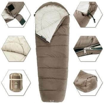 4 699 р. Мешок спальный Naturehike Mummy MJ600, 210х80 см, (правый) (ТК: -5C), коричневый  cnk2300sd014-dbr  с доставкой в г. Воронеж. Увеличить фотографию 2