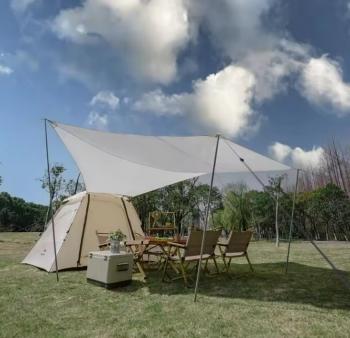 17 449 р. Палатка Naturehike Ango 3-местная, быстросборная, бежевая, со стойками  cnk2300zp014-3vv  с доставкой в г. Воронеж. Увеличить фотографию 3