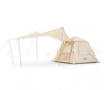 17 449 р. Палатка Naturehike Ango 3-местная, быстросборная, бежевая, со стойками  cnk2300zp014-3vv  с доставкой в г. Воронеж. Увеличить фотографию 1