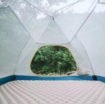 11 449 р. Палатка Naturehike Cloud-Creek PRO, 2-местная, бежево-желтая  cnk2300zp024-2ypro  с доставкой в г. Воронеж. Увеличить фотографию 5