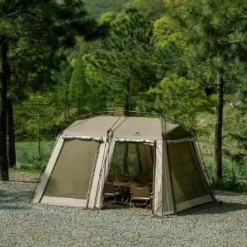 51 999 р. Палатка Naturehike Village 13 Quick-opening, автоматическая 5-8-местная  cnh23zp12003-br  с доставкой в г. Воронеж. Увеличить фотографию 4