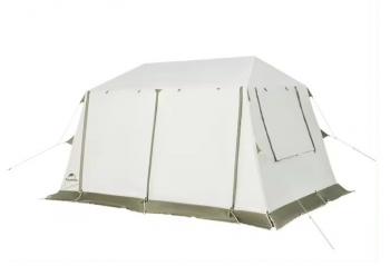 54 999 р. Палатка Naturehike Village 8.5 AIR 4-местная, надувной каркас, бело-коричневая  cnk2300zp019-br  с доставкой в г. Воронеж. Увеличить фотографию 5