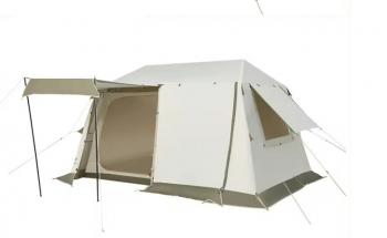 54 999 р. Палатка Naturehike Village 8.5 AIR 4-местная, надувной каркас, бело-коричневая  cnk2300zp019-br  с доставкой в г. Воронеж. Увеличить фотографию 4