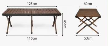 13 699 р. Стол туристический Naturehike складной, 125х60х45 см, с Х-образными ножками, коричневый  cnh23ju16001-lbr  с доставкой в г. Воронеж. Увеличить фотографию 6