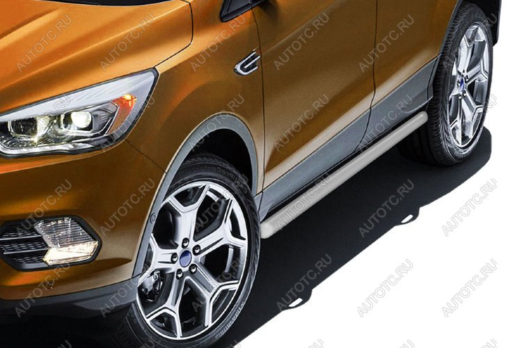 9 349 р. Защита порогов d57 (2WD) Slitkoff  Haval Jolion (2020-2024) дорестайлинг (Сталь с полимерным покрытием в цвет серебристые)  с доставкой в г. Воронеж