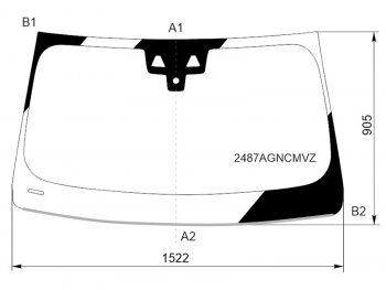10 799 р. Стекло лобовое (Две камеры Датчик дождя Молдинг) BMW X3 17- FUYAO 2487AGNCMVZ  с доставкой в г. Воронеж. Увеличить фотографию 1