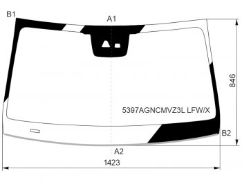 12 449 р. Стекло лобовое (Камера Датчик дождя Молдинг) Mercedes-Benz EQC 18-  GLC Coupe 19-23 XYG 5397AGNCMVZ3L LFW/X  с доставкой в г. Воронеж. Увеличить фотографию 1