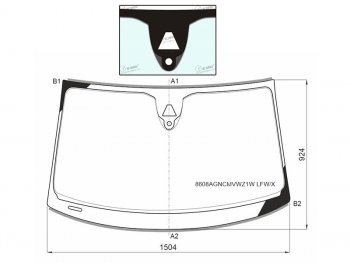 11 299 р. Стекло лобовое (Камера Датчик дождя Молдинг SPORTBACK) Audi A7 14-18 XYG 8608AGNCMVWZ1W LFW/X  с доставкой в г. Воронеж. Увеличить фотографию 1