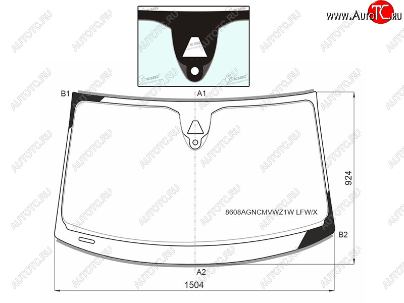 11 299 р. Стекло лобовое (Камера Датчик дождя Молдинг SPORTBACK) Audi A7 14-18 XYG 8608AGNCMVWZ1W LFW/X  с доставкой в г. Воронеж