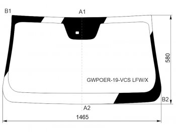 10 899 р. Стекло лобовое (Датчик дождя 4D PICK UP) Great Wall Poer 21- XYG GWPOER-19-VCS LFW/X  с доставкой в г. Воронеж. Увеличить фотографию 1