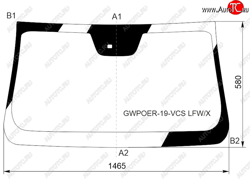 10 899 р. Стекло лобовое (Датчик дождя 4D PICK UP) Great Wall Poer 21- XYG GWPOER-19-VCS LFW/X  с доставкой в г. Воронеж