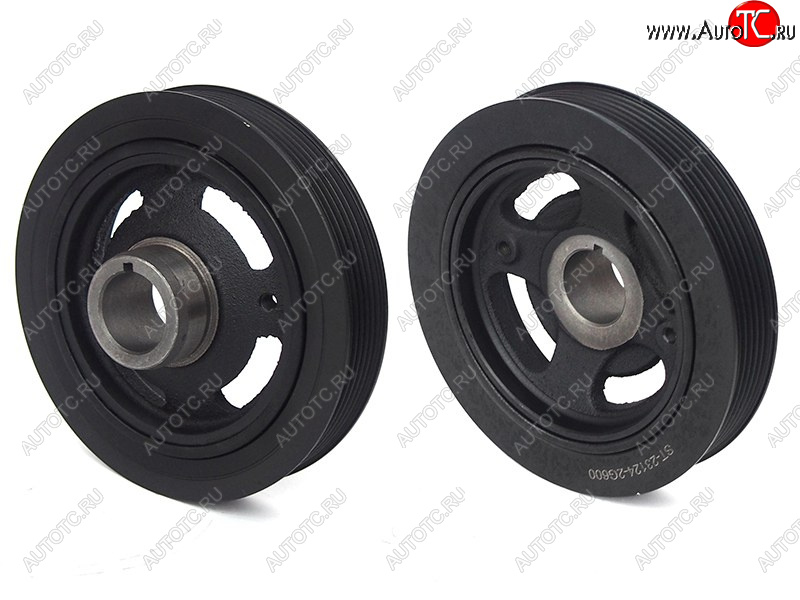 4 099 р. Шкив коленвала HYUNDAI SANTA FE 06-12AZERA 06-11IX35TUCSON 10MY 09-SONATA NF 05-10KIA CERATO II SAT ST-23124-2G600  с доставкой в г. Воронеж