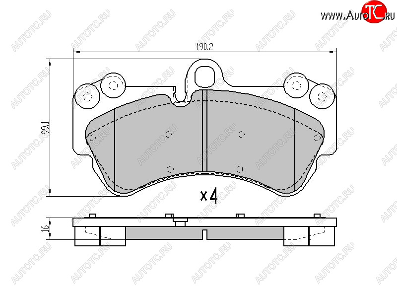 2 479 р. Колодки тормозные перед FL-FR SAT  Porsche Cayenne ( 955,  957) (2002-2010), Volkswagen Touareg ( GP,  NF,  CR) (2002-2025), Volkswagen Touran ( 1T,  2T) (2003-2025)  с доставкой в г. Воронеж