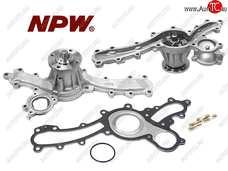 5 549 р. Насос водяного охлаждения TOYOTA 1GRFE 02- (с прокладкой) NPW T-156  с доставкой в г. Воронеж
