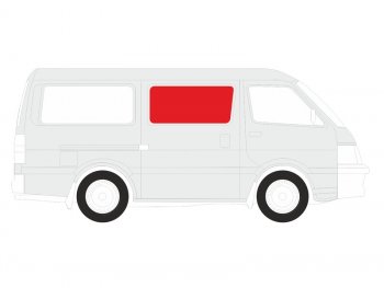 3 199 р. Стекло кузова боковое (не опускное) (Справа Цвет зеленый) Volkswagen Transporter 90-03  Caravelle XYG VW-T4-SL SF/RH/X  с доставкой в г. Воронеж. Увеличить фотографию 1