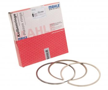2 199 р. Кольца поршневые MERCEDES (OM422441442446447) d=128.00 (на 1 поршень) MAHLE MAHLE 00376n0  с доставкой в г. Воронеж. Увеличить фотографию 1
