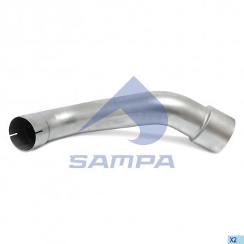 3 499 р. Труба глушителя промежуточная MERCEDES Axor SAMPA SAMPA 010.2284  с доставкой в г. Воронеж. Увеличить фотографию 1