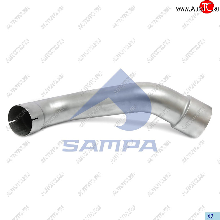 3 499 р. Труба глушителя промежуточная MERCEDES Axor SAMPA SAMPA 010.2284  с доставкой в г. Воронеж