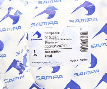 265 р. Шпилька колеса MAN MERCEDES (M22х1.5х81) SAMPA SAMPA 010.267  с доставкой в г. Воронеж. Увеличить фотографию 2