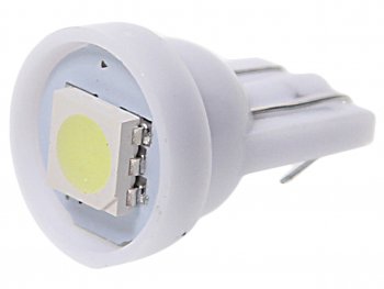 14 р. Лампа светодиодная 12V W5W T10 W2.1x9.5d 1 SMD 5050 White MEGA ELECTRIC MEGA ELECTRIC 010411w  с доставкой в г. Воронеж. Увеличить фотографию 1