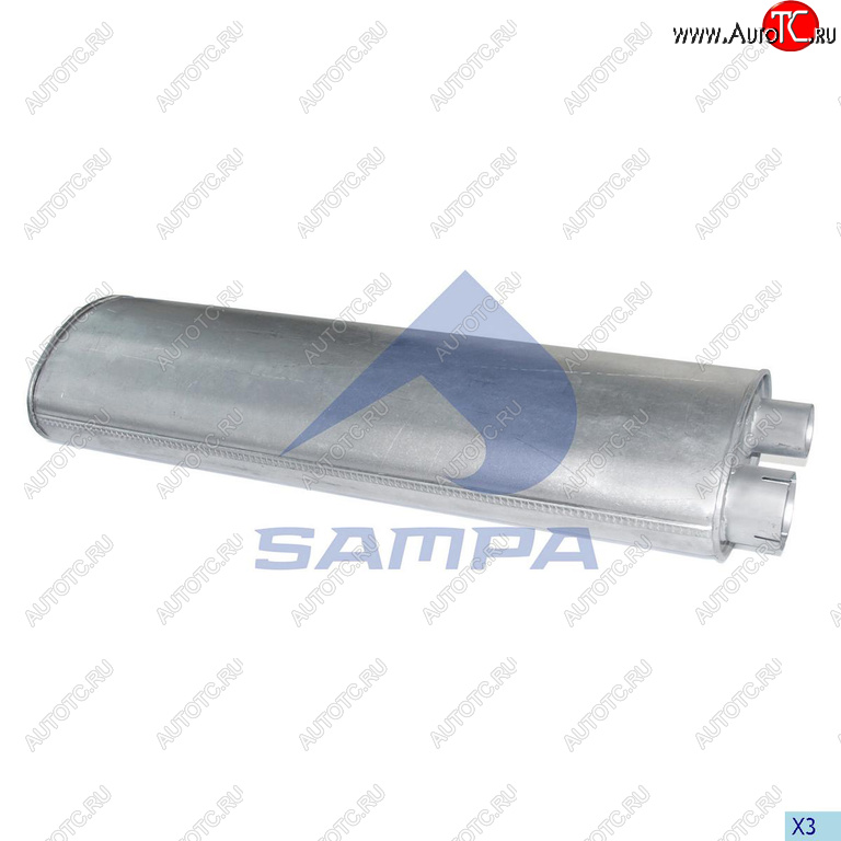 10 399 р. Глушитель MERCEDES 811-1514 овальный SAMPA SAMPA 010.462  с доставкой в г. Воронеж