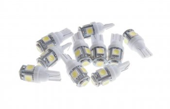 35 р. Лампа светодиодная 12V W5W T10 W2.1x9.5d 6000K 5 SMD 5050 White MEGA ELECTRIC MEGA ELECTRIC 010714w  с доставкой в г. Воронеж. Увеличить фотографию 1