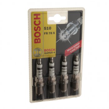 2 099 р. Свеча зажигания FR78X SUPER-4 комплект BOSCH BOSCH 0242232802  с доставкой в г. Воронеж. Увеличить фотографию 1