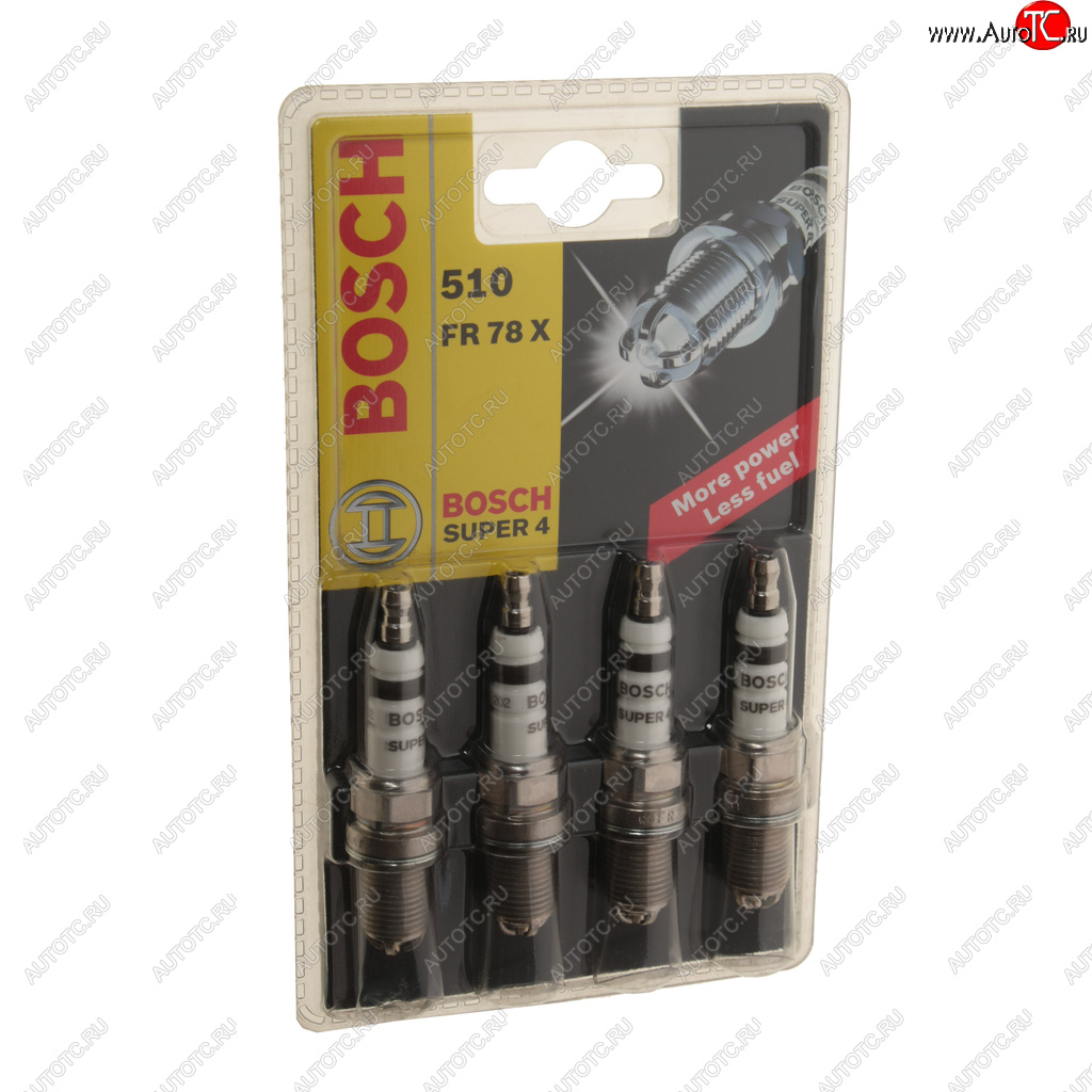 2 099 р. Свеча зажигания FR78X SUPER-4 комплект BOSCH BOSCH 0242232802  с доставкой в г. Воронеж