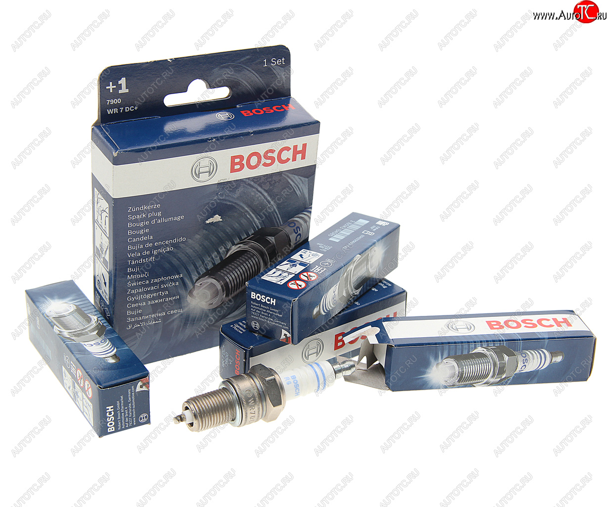 829 р. Свеча зажигания ВАЗ-2108 WR7DC+ комплект (замена для 0241235982) BOSCH BOSCH 0242235909  с доставкой в г. Воронеж