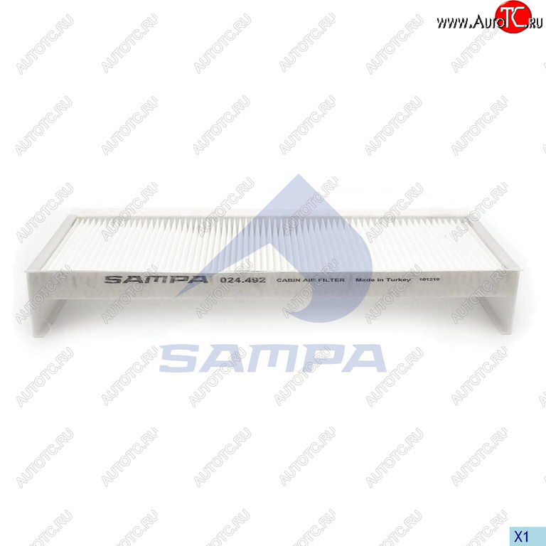 999 р. Фильтр воздушный салона MAN TGA,TGL,TGM SAMPA SAMPA 024.492-01  с доставкой в г. Воронеж