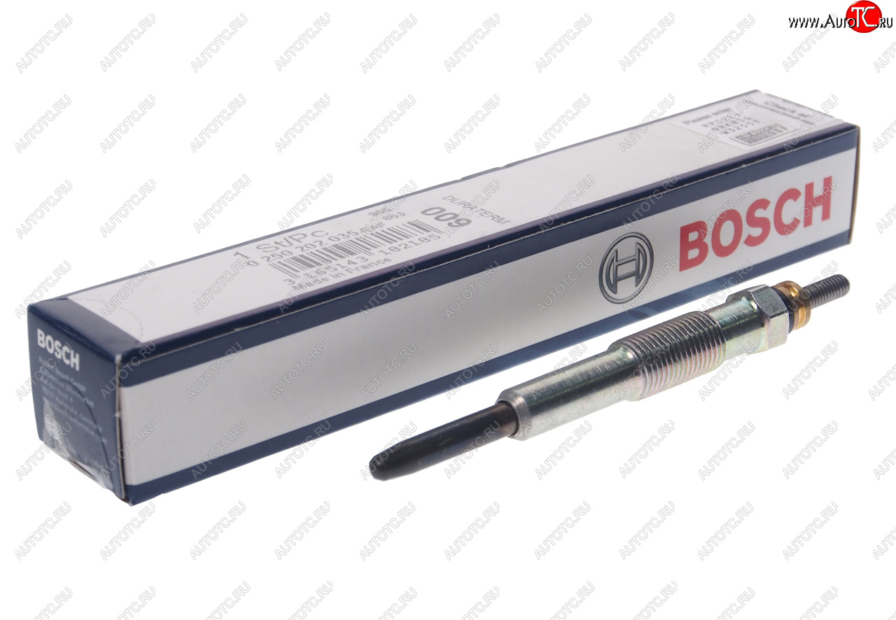 1 299 р. Свеча накаливания BOSCH BOSCH 0250202035  с доставкой в г. Воронеж