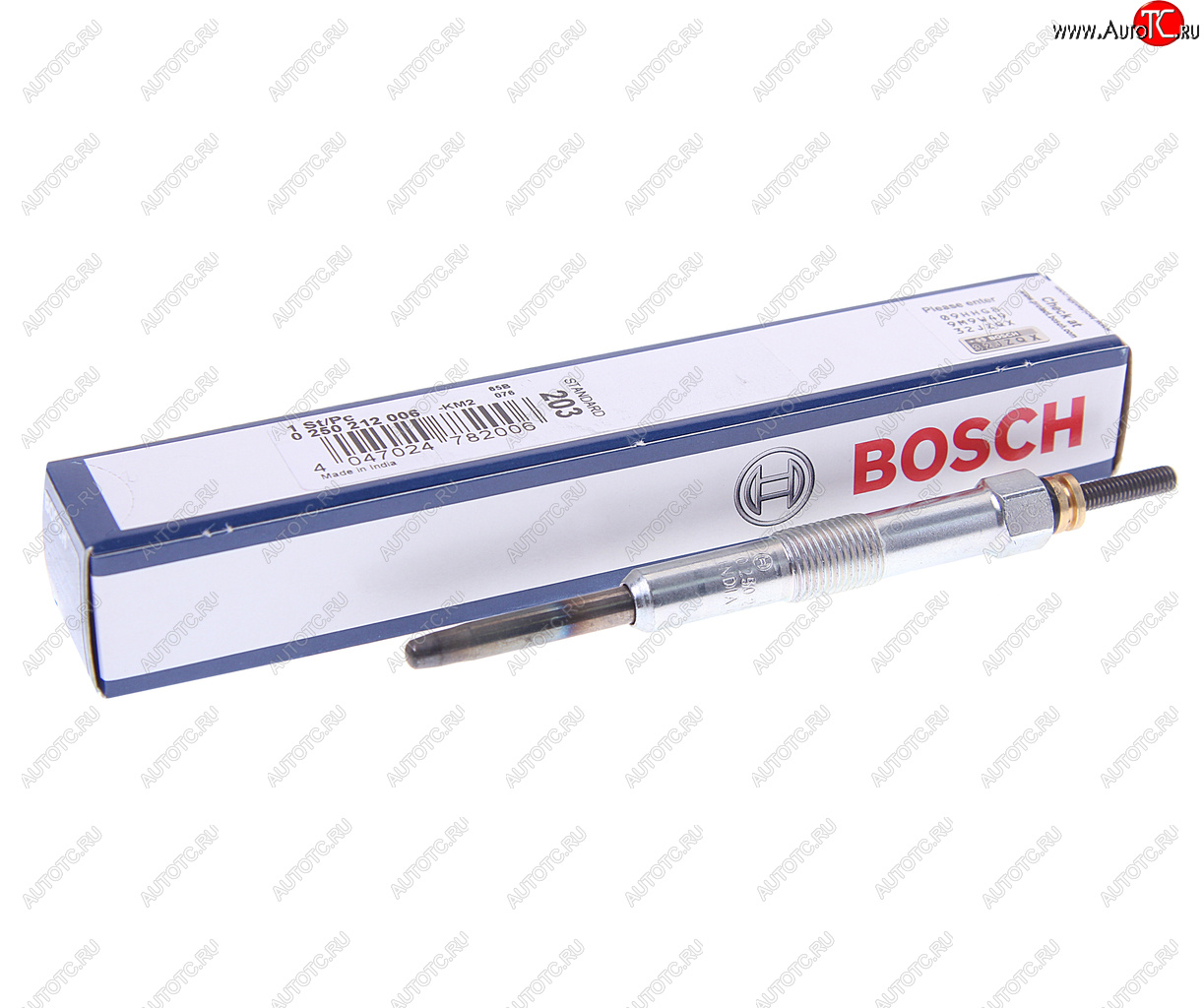 1 039 р. Свеча накаливания HYUNDAI Tucson,Santa Fe KIA Carens BOSCH BOSCH 0250212006  с доставкой в г. Воронеж