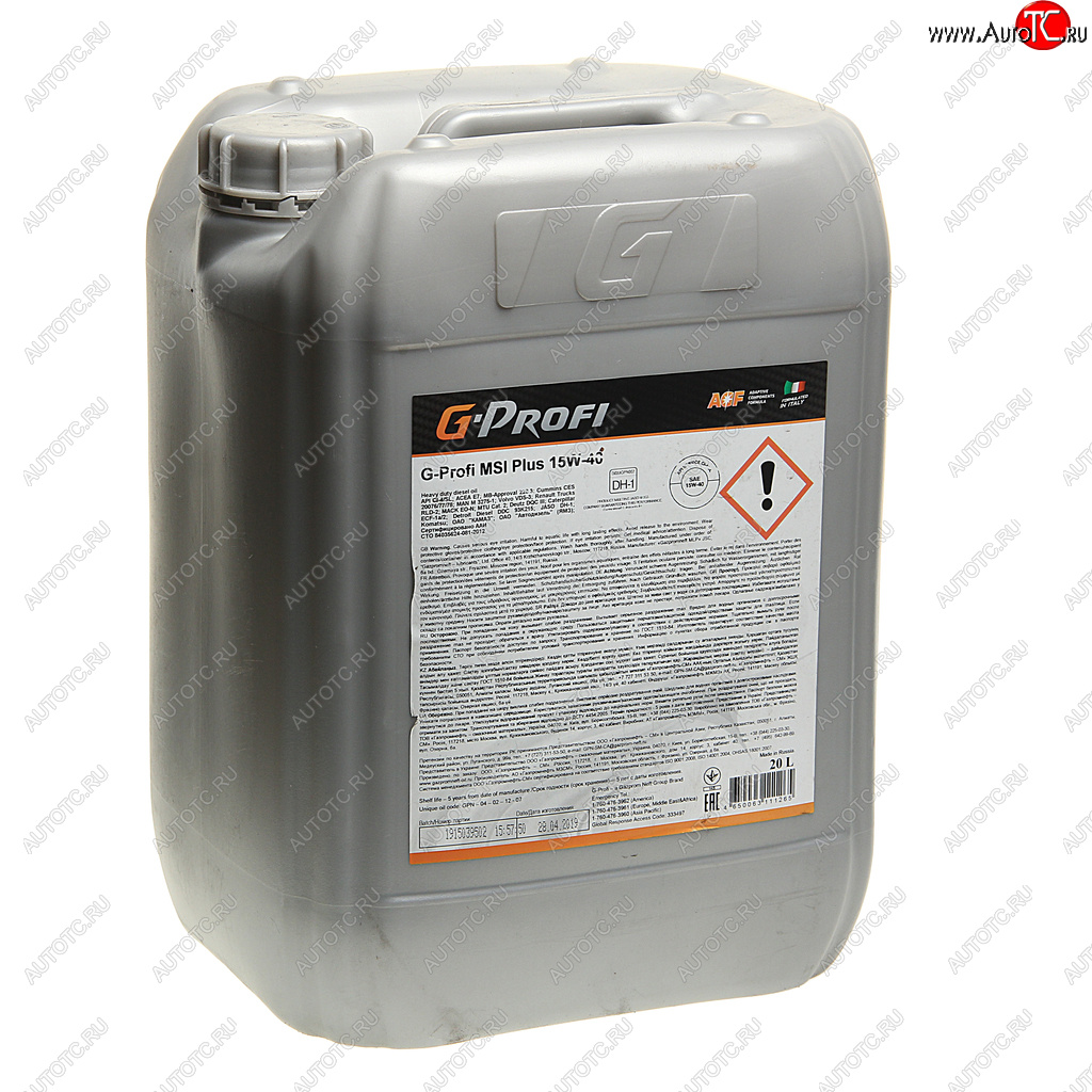 6 999 р. Масло дизельное G-PROFI MSI Plus CI-4E7E5 15W40 псинт.20л G-ENERGY GAZPROMNEFT 0253130340  с доставкой в г. Воронеж