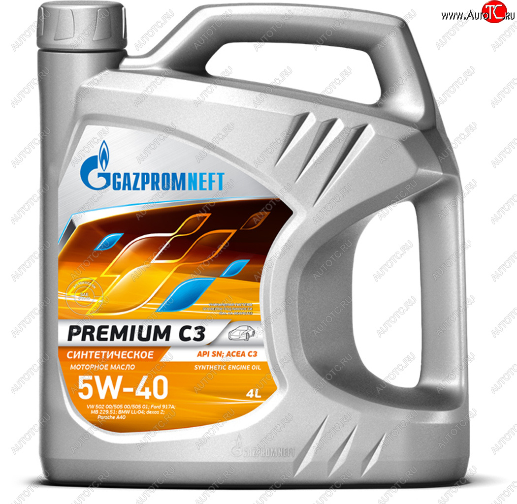 3 079 р. Масло моторное Premium C3SN 5W40 синт.4л GAZPROMNEFT GAZPROMNEFT 0253142233  с доставкой в г. Воронеж