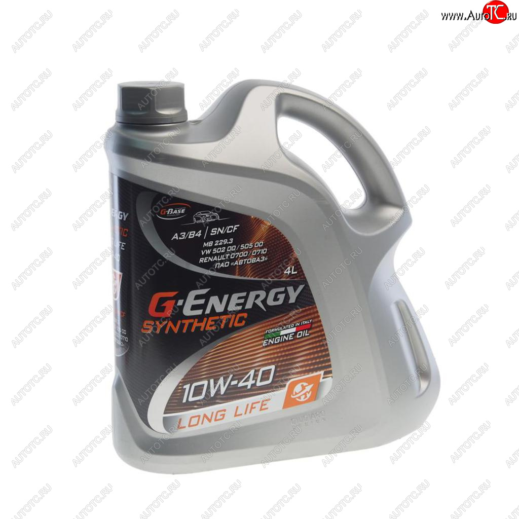 2 199 р. Масло моторное Synthetic Long Life SNCFA3B4 10W40 синт.4л G-ENERGY GAZPROMNEFT 0253142395  с доставкой в г. Воронеж