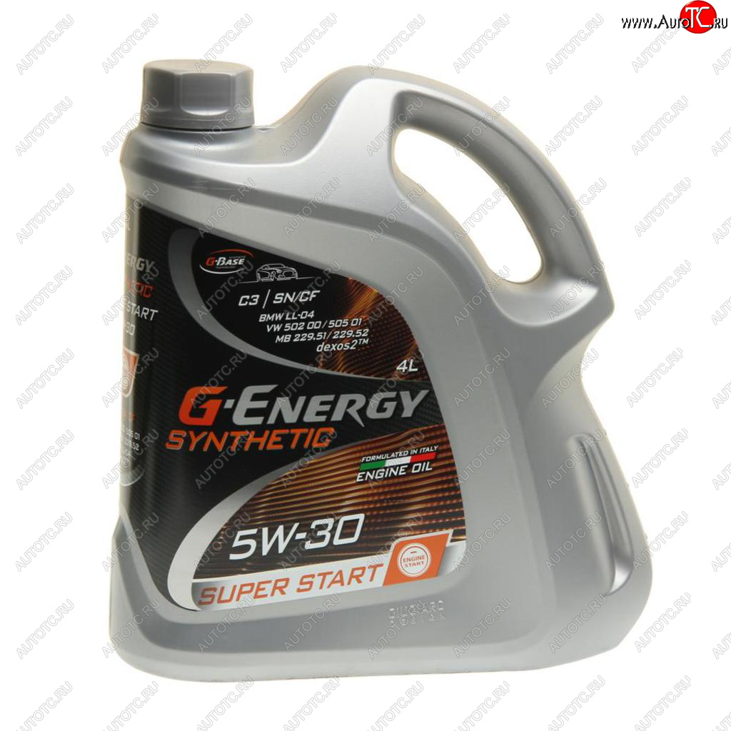 2 499 р. Масло моторное Synthetic Super Start SPC2C3 5W30 синт.4л G-ENERGY GAZPROMNEFT 0253142400  с доставкой в г. Воронеж