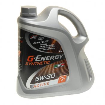 2 499 р. Масло моторное Synthetic Active SNCFA3B4 5W30 синт.4л G-ENERGY GAZPROMNEFT 0253142405  с доставкой в г. Воронеж. Увеличить фотографию 1